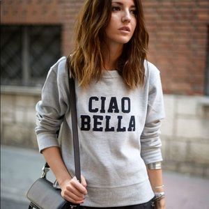 Mango “Ciao Bella” Graphic Crewneck